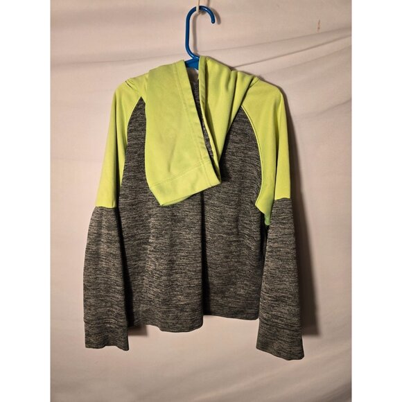 Batman Hoodie Hooded Sweatshirt Boys Size Medium M 8 Gray Green Logo - Picture 3 of 3